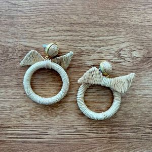 Tuckernuck Raffia Earrings- Firm Price- NWT